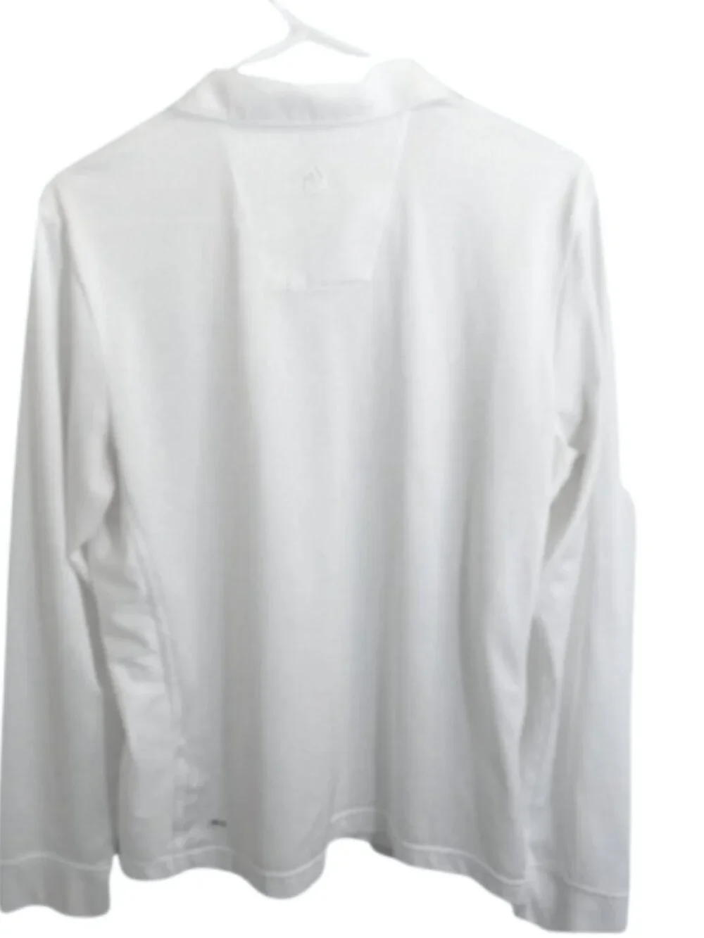 Adidas Climacool Long Sleeve Golf Men's Athletic Shirt, White, 1/4 Button, sz XL